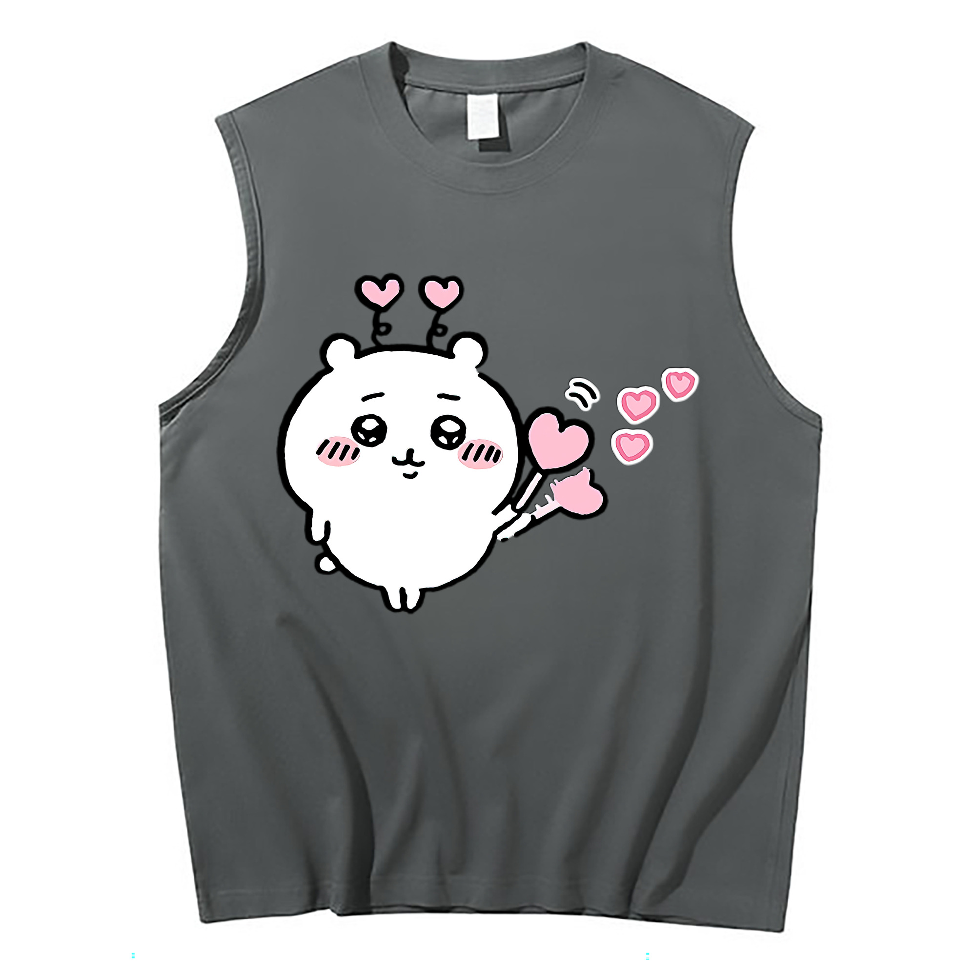 （画像用） ちいかわ ちいかわ Chii-kawa chiikawa コットン100％タンクトップ（フロントプリント）